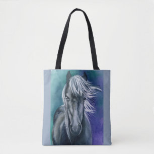 Tote Bag Croix de Fourre-tout au-dessus de l'aquarelle du C