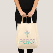 Tote Bag Croix de la paix chrétienne (Devant (produit))