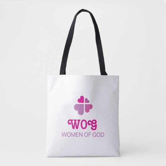 Tote Bag Croix des coeurs (Devant)