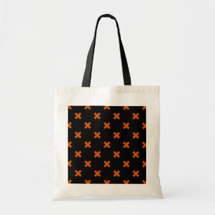 Tote Bag Croix orange sur le noir