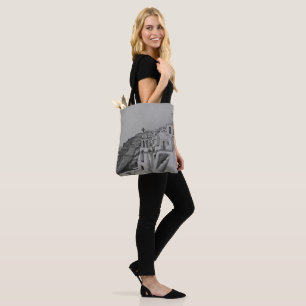 Tote Bag Croquis au crayon de Santorin Grèce