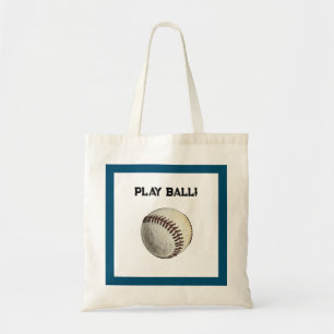 Tote Bag Croquis de baseball Play Ball – Lancez la balle Sp