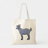 Tote Bag Croquis de chèvre gris (Dos)