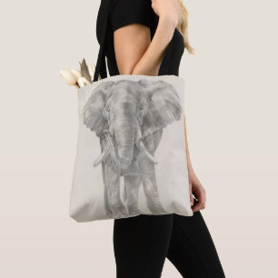 Tote Bag Croquis d'éléphant