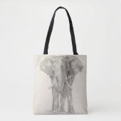 Tote Bag Croquis éléphant (Devant)