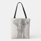 Tote Bag Croquis éléphant (Dos)
