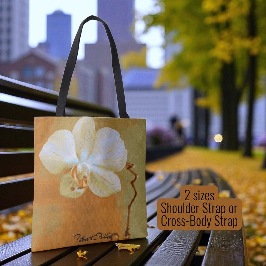 Tote Bag Croquis numérique à une seule orchidée tropicale