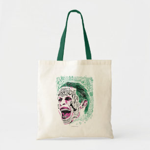 Tote Bag Croquis riant de tête de joker du peloton   de