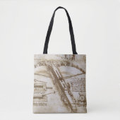 Tote Bag Crossbow Arme géante de Léonard de Vinci (Devant)