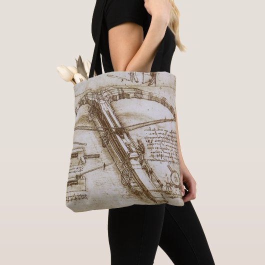 Tote Bag Crossbow Arme géante de Léonard de Vinci (De près)