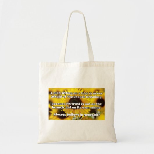Tote Bag Croyance Empath Citation d'encouragement positif (Devant)