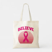 Tote Bag Croyez Pink Ribbon Retro (Dos)