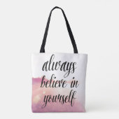 Tote Bag Croyez toujours en vous-même 2 (Dos)