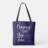Tote Bag Cruiser la vie dure nautique (Dos)