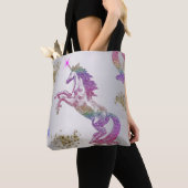 Tote Bag Crystal Rainbow Unicorn (De près)