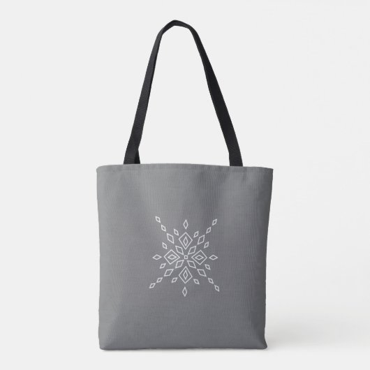 Tote Bag Crystalized Snowflake (Dos)