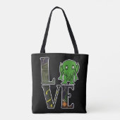 Tote Bag Cthulhu LOVE Fourre-tout (Dos)
