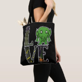 Tote Bag Cthulhu LOVE Fourre-tout (De près)