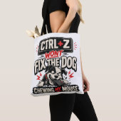 Tote Bag CTRL + Z Ne Réparera Pas Mon Souris Mangé Par Le C (De près)