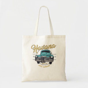 Tote Bag Cuba Havana Cuban Old Car Caribbean Beach Travel G
