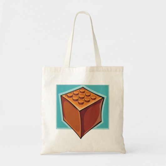 Tote Bag Cube Brown (Devant)