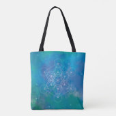 Tote Bag Cube de Métatron Géométrie sacrée (Dos)