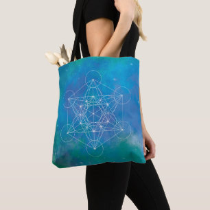 Tote Bag Cube de Métatron Géométrie sacrée