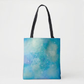 Tote Bag Cube de Métatron Géométrie sacrée (Devant)