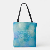 Tote Bag Cube de Métatron Géométrie sacrée (Dos)