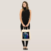 Tote Bag Cube de puzzle chrome futuriste (Devant (modèle))