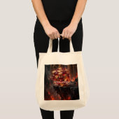 Tote Bag Cube orné sur la falaise volcanique (Devant (produit))