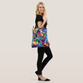 Tote Bag Cubes Isométriques 3D, Géométriques Sans Couleur. (Sur le modèle)