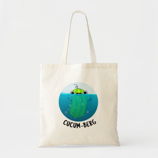 Tote Bag Cucum-berg Funny Concomber Pun (Devant)