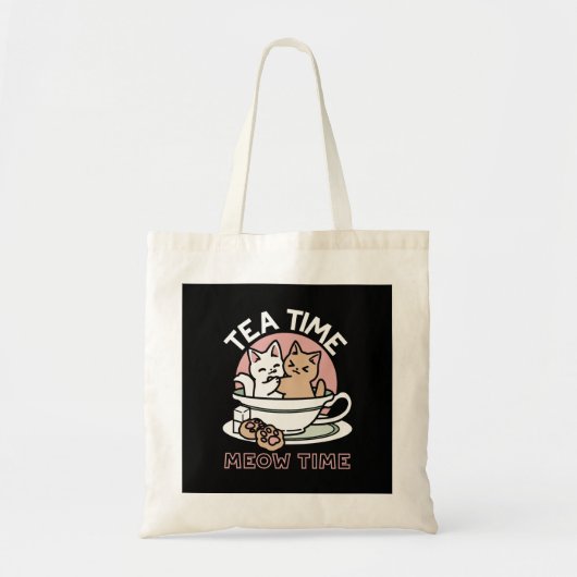 Tote Bag Cuddin en coupe - Tea Time adorable (Devant)