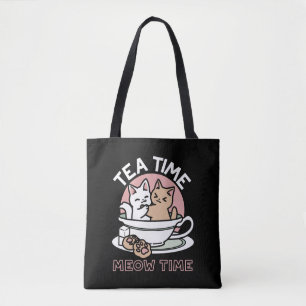 Tote Bag Cuddin en coupe - Tea Time adorable