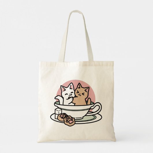Tote Bag Cuddin en coupe - Tea Time adorable (Dos)