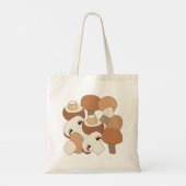 Tote Bag Cueillette de champignons comestibles  (Dos)