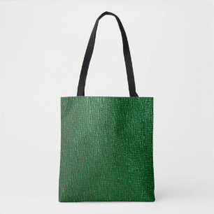 Tote Bag Cuir avec motif abstrait en vert. Abst