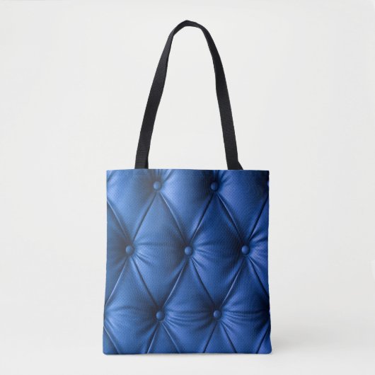 Tote Bag Cuir bleu Texture : Arrière - plan luxueux (Devant)