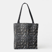 Tote Bag Cuir de crocodile noir (Dos)