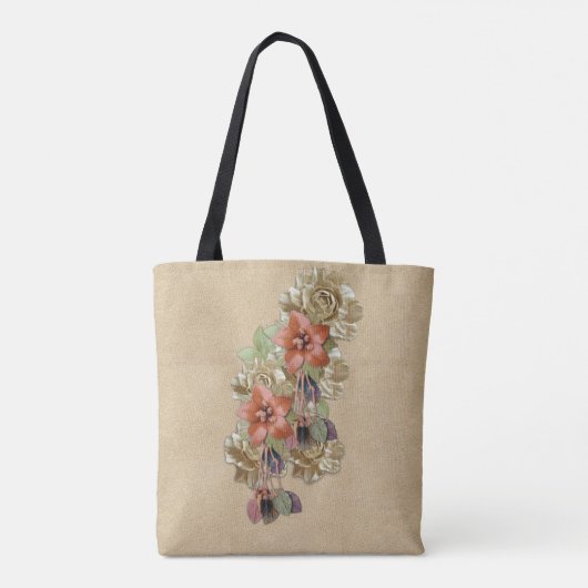 Tote Bag Cuir et velours (Dos)