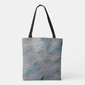 Tote Bag Cuir gris et bronzé taché avec une teinte satinée (Dos)