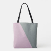 Tote Bag Cuir Vert Rose Élégant Monogramme   (Dos)