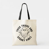 Tote Bag "Cuirs Épais Et Vibes Éffrayantes" (Dos)