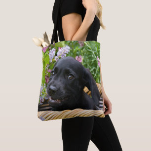 Tote Bag Cuisine Black Labrador Retriever Chien Chiot Chiot