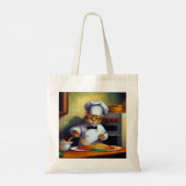 Tote Bag Cuisine de chat Spaghetti (Dos)