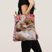 Tote Bag Cuisine de femme, Alphonse Mucha (De près)