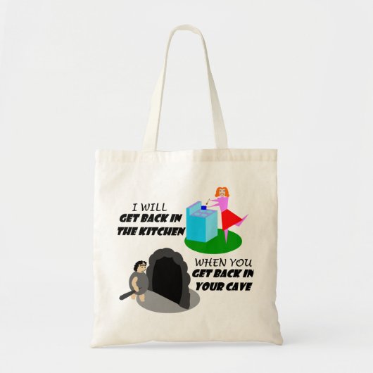 Tote Bag Cuisine et caverne (Devant)