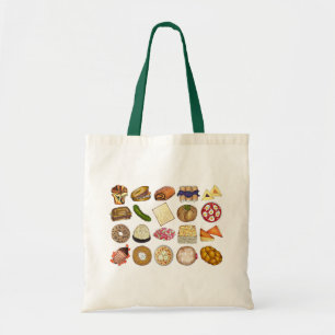 Tote Bag Cuisine juive Cuisine Dîner de Vacances Aliments I