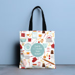 Tote Bag Cuisine moins chère que la thérapie Funny Cuisine<br><div class="desc">Cuisine moins chère que Than Therapy Funny Kitchen Blue Sacs fourre-tout dispose d'un motif à thème de cuisine coloré avec le texte éditable "La cuisson est moins cher que la thérapie" dans la typographie de script moderne. Un cadeau parfait pour ceux qui aiment la cuisine, la cuisine et être dans...</div>
